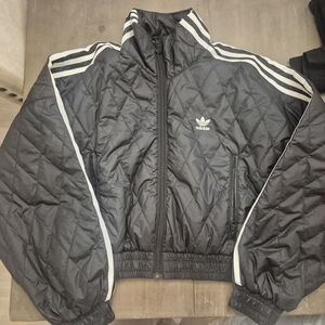 Adidas Black Quilted Jacket